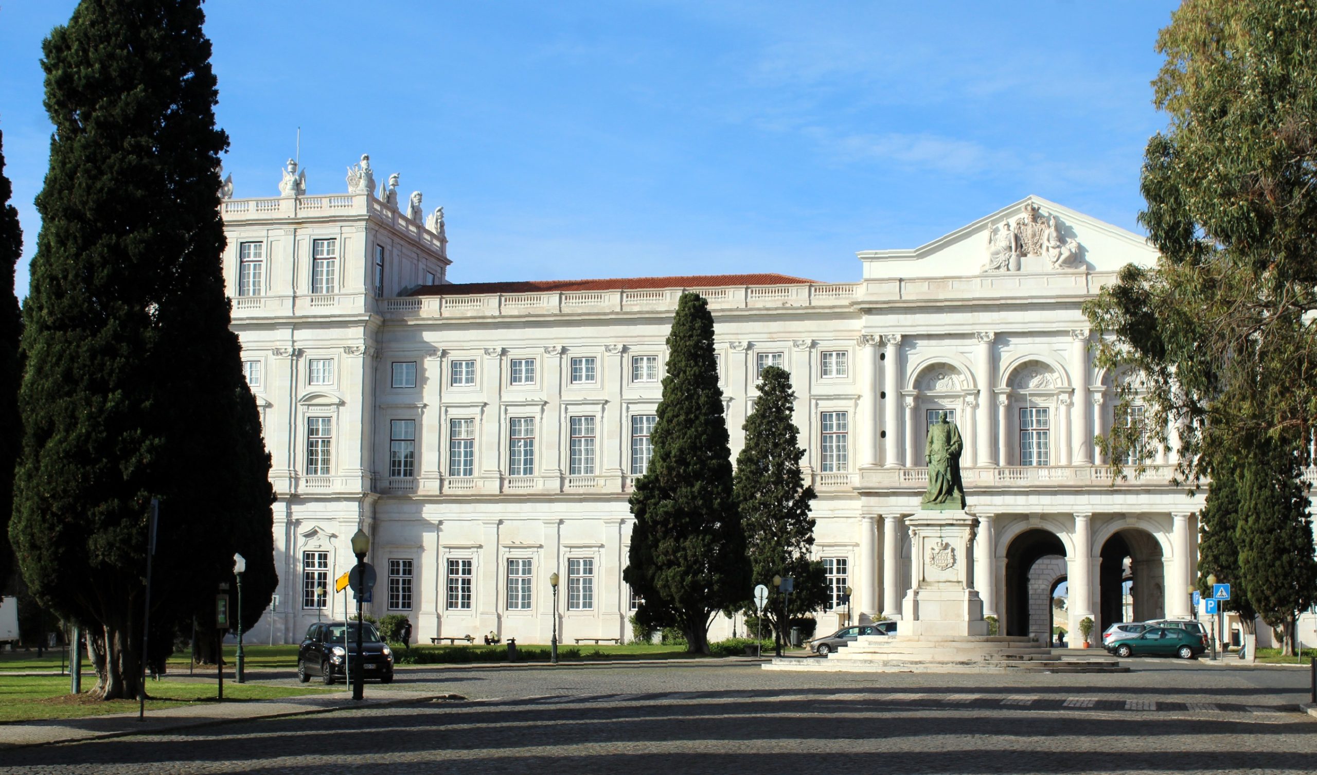 Façade of the Ajuda National Palace.